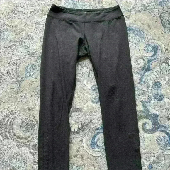 Lucy Dark Grey PowerMax Leggings with Ankle Scrunch Tie 27" Size Small - Picture 2 of 6